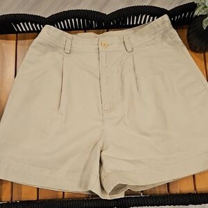 Liz Claiborne Tan Bermuda Shorts Relaxed Fit